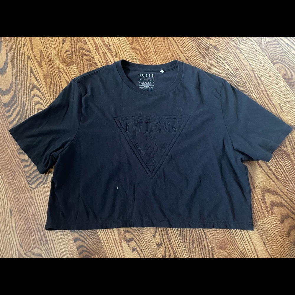 Guess cropped t shirt